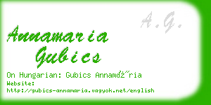 annamaria gubics business card